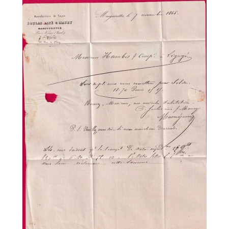 N°22 PC DU GC 2217 MARGUERITTES GARD POUR LIGUGE VIENNE INDICE 14 CAD TYPE 22 LETTRE COVER
