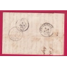 N°16 PC 1896 MARSEILLE 4 12 4 POUR SAN REMO ITALIE ITALIA VOIE DE MER 1862 LETTRE COVER