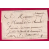MARQUE MANUSCRIT SOMMIERES GARD 1767 LENAIN N°1 POUR BEAUCAIRE INDICE 11 LETTRE COVER