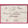 FRANCHISE LE SOUS PREFET D 'UZES GARD POUR ALAIS ALES 1815 LETTRE COVER