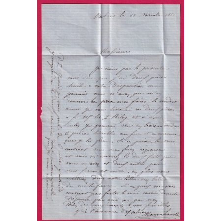 N°14 PC 2921 SOMMIERES GARD BOITE RURALE Q AUBAIS POUR GIGNAC HERAULT LETTRE COVER