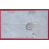 N°29 PARIS ETOILE 16 R DE PALESTRO TAXE TAMPON 30 AFFR INSUF P11 POUR GENEVE SUISSE 1869 LETTRE COVER