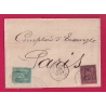 N°91 75 AMIENS SOMME POUR PARIS 1879 LETTRE COVER
