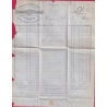 N°68 CAD TYPE 16 NOUZON ARDENNES POUR PARIS LETTRE COVER
