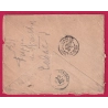 N°90 ST ETIENNE BADOUILLERE TAXE DUVAL N°16 +18 TAXE 45C ANNULATION PLUME 1881 PARIS DUNIERES HAUTE LOIRE LETTRE COVER