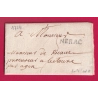 MARQUE NERAC LOT ET GARONNE LENAIN N°1 INDICE 11 1724 POUR AGEN LETTRE COVER