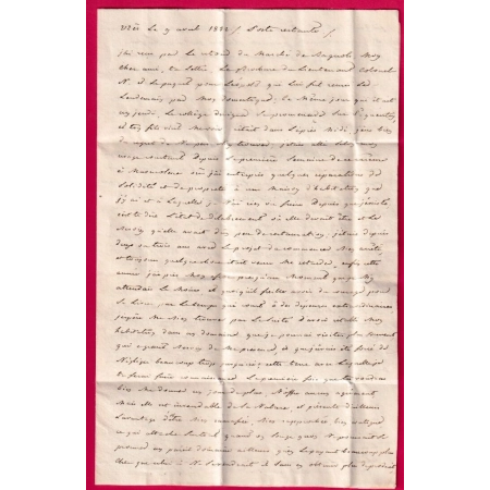 CAD TYPE 11 UZES GARD EN ROUGE 1832 POUR PONT ST ESPRIT INDICE 13 LETTRE COVER
