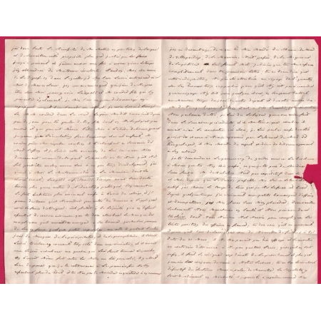CAD TYPE 11 UZES GARD EN ROUGE 1832 POUR PONT ST ESPRIT INDICE 13 LETTRE COVER