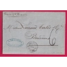 MARTINIQUE ST PIERRE 1867 TAXE TAMPON 6 POUR BORDEAUX LETTRE COVER