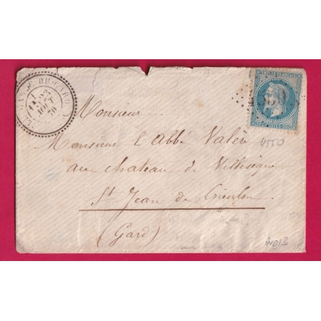 N°29 GC 4550 BELLEGARDE DU GARD CAD TYPE 24 INDICE 13 LETTRE COVER