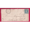 N°29 GC 3518 ST BARTHELEMY LOT ET GARONNE CAD TYPE 22 POUR PARIS LES BATIGNOLLES INDICE 12 LETTRE COVER