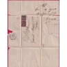 N°91 X2 NICE ALPES MARITIMES DOUBLE PORT POUR GENES ITALIE LETTRE COVER