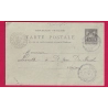 ENTIER SAGE 10C AVEC MILLESIME 039 CAD FB84 LANUEJOLS GARD FACTEUR BOITIER POUR ST JEAN DU BRUEL AVEYRON LETTRE COVER