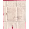 MARQUE 45 NERAO NERAC EN ROUGE 1819 CURIOSITE NON SIGNALE POUR BORDEAUX LETTRE COVER