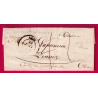 CURSIVE 77 VILLEFRANCHE D'ALBIGEOIS TARN 1848 DEPART ALBI TARN LETTRE COVER