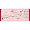 CURSIVE 29 CODOGNAN GARD 1854 DATEUR B POUR NIMES INDICE 16 LETTRE COVER