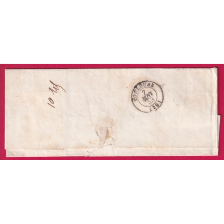 N°4 PC 2236 NERAC LOT ET GARONNE POUR TOULOUSE LETTRE COVER