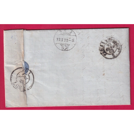 N°59 PAIRE GC REFAIT 2152 MACON SAONE ET LOIRE BOITE RURALE K ST LAURENT LES MACON POUR BEX SUISSE LETTRE FRANCE