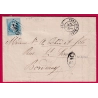 N°29 GC 2989 PORT STE MARIE LOT ET GARONNE BM VIANNE POUR BORDEAUX LETTRE COVER