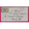 N°37 20 GC 164 ARLES SUR RHONE BOUCHES DU RHONE POUR CAVAILLON VAUCLUSE 17 OCT 1871 LETTRE COVER