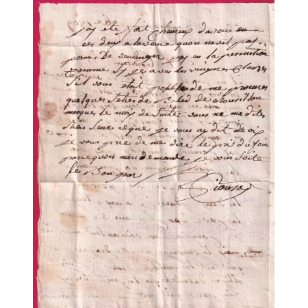 MARQUE 30 NOE HAUTE GARONNE 1809 TEXTE LONGAGES POUR TOULOUSE LETTRE COVER