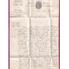 MARQUE CONQUIS CASSEL ALLEMAGNE FRANCHISE DIR GLE DES EAUX ET FORETS 1810 POUR DRIBURG ROYAUME WESTPHALIE LETTRE