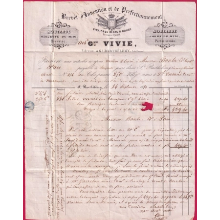 CURSIVE 45 ST BARTHELEMY LOT ET GARONNE T15 MARMANDE POUR PAU BELLE FACTURE LETTRE COVER