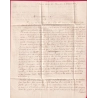 RARE CACHET ENTREE PRUSSE 4 BOUZONVILLE 4 MOSELLE POUR REIMS  DEPART BRUXELLE BELGIQUE 1853 LETTRE COVER