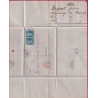 N°22 PAIRE GC 113 ANNONAY ARDECHE POUR LONDRES LONDON 1866 LETTRE COVER