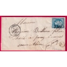 N°22 GC 1306 DIGOIN SAONE ET LOIRE BOITE RURALE E LE PEAGE POUR PARAY LE MONIAL LETTRE COVER
