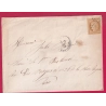 GUERRE SIEGE DE PARIS N°36 ETOILE R MONTAIGNE POUR PARIS 30 DEC 1870 LETTRE COVER