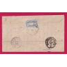 N°60 GC CARCASSONNE AUDE CACHET 25C CONFIRMATION DU TIMBRE TAXE 3 ALLEMANDE VALLERYSTHAL MOSELLE ALLEMAGNE LETTRE COVER