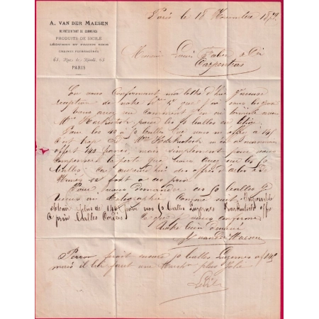 AFFRANCHISSEMENT TRICOLORE N° 53 59 60 PARIS ETOILE 1 PL DE LA BOURSE POUR CARPENTRAS VAUCLUSE LETTRE COVER