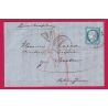 N°60 CAD PONTARLIER TARIF LIMITROPHE TAXE DOUBLE PORT POUR LE SENTIER VAL DE JOUX SUISSE 1876 LETTRE COVER