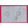 N°60 CAD PONTARLIER TARIF LIMITROPHE TAXE DOUBLE PORT POUR LE SENTIER VAL DE JOUX SUISSE 1876 LETTRE COVER