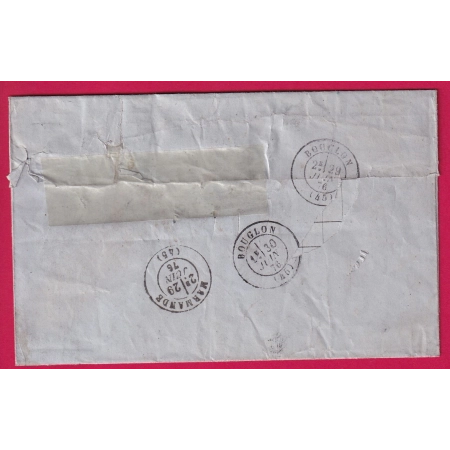 N°60 CAD TYPE 17 STE BAZEILLE LOT ET GARONNE POUR BOUGLON LETTRE COVER