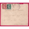 N°137 138 PARIS LEVEE EXCEPTIONNELLE R DES ECLUSES ST MARTIN POUR ECOUEN SEINE ET OISE 1908 LETTRE COVER