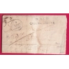 MARQUE P45P CASTELJALOUX LOT ET GARONNE POUR AGEN 1829 INDICE 14 LETTRE COVER FRANCE
