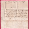 MARQUE P45P CASTELJALOUX LOT ET GARONNE POUR AGEN 1829 INDICE 14 LETTRE COVER FRANCE