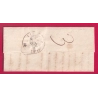 CURSIVE 45 DURAS LOT ET GARONNE  + PP 1840 CAD TYPE 13 MARMANDE POUR AGEN LETTRE COVER FRANCE