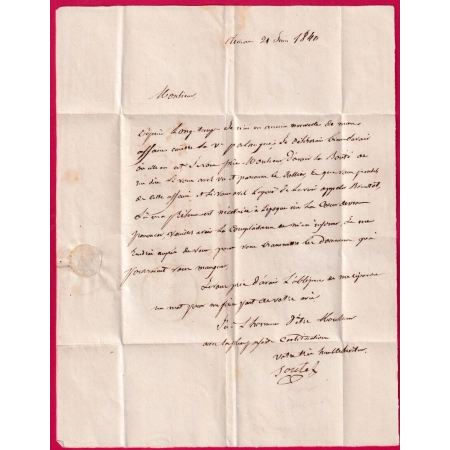 CURSIVE 45 DURAS LOT ET GARONNE  + PP 1840 CAD TYPE 13 MARMANDE POUR AGEN LETTRE COVER FRANCE