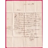 CURSIVE 45 DURAS LOT ET GARONNE  + PP 1840 CAD TYPE 13 MARMANDE POUR AGEN LETTRE COVER FRANCE