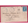 N°14 PC 3064 BRASSAC LES MINES PUY DE DOME OR DE MEGECOSTE HAUTE LOIRE POUR LYON CAC TYPE 22 LETTRE COVER