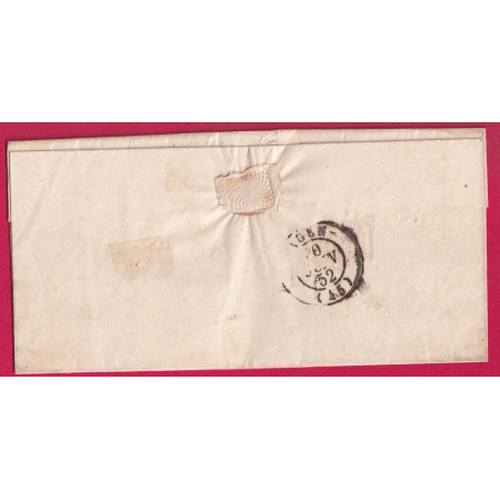 N°4 PC 628 CAD TYPE 14 CASTELJALOUX 1852 POUR AGEN INDICE 17 LETTRE COVER