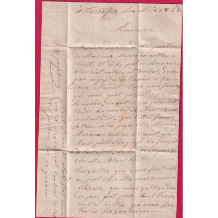 N°22 GC 750 CASTELJALOUX LOT ET GARONNE BOITE RURALE D LEYRITZ MONCASSIN POUR MARMANDE LETTRE COVER