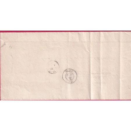 N°58 CAD TYPE 24 VAREDDE SEINE ET MARNE POUR TRILPORT REXP PARIS LETTRE COVER