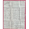MARQUE VILLENEUVE D'AGEN LOT ET GARONNE 1791 LENAIN N°3 INDICE 11 TEXTE ST SILVESTRE POUR BORDEAUX LETTRE COVER FRANCE