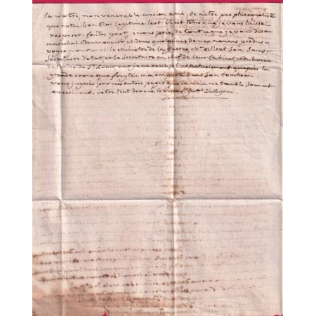 MARQUE P29P LE VIGAN GARD EN ROUGE 31X10 INDICE 12 1818 POUR PARIS LETTRE COVER FRANCE