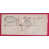 1ER JOUR TARIF 1 JUILLET 1854 DE LA TAXE A 30C POUR LETTRE NON AFFRANCHIE ST CHAMOND LOIRE POUR GRENOBLE ARRIVE 2 LETTRE