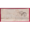 1ER JOUR TARIF 1 JUILLET 1854 DE LA TAXE A 30C POUR LETTRE NON AFFRANCHIE ST CHAMOND LOIRE POUR GRENOBLE ARRIVE 2 LETTRE